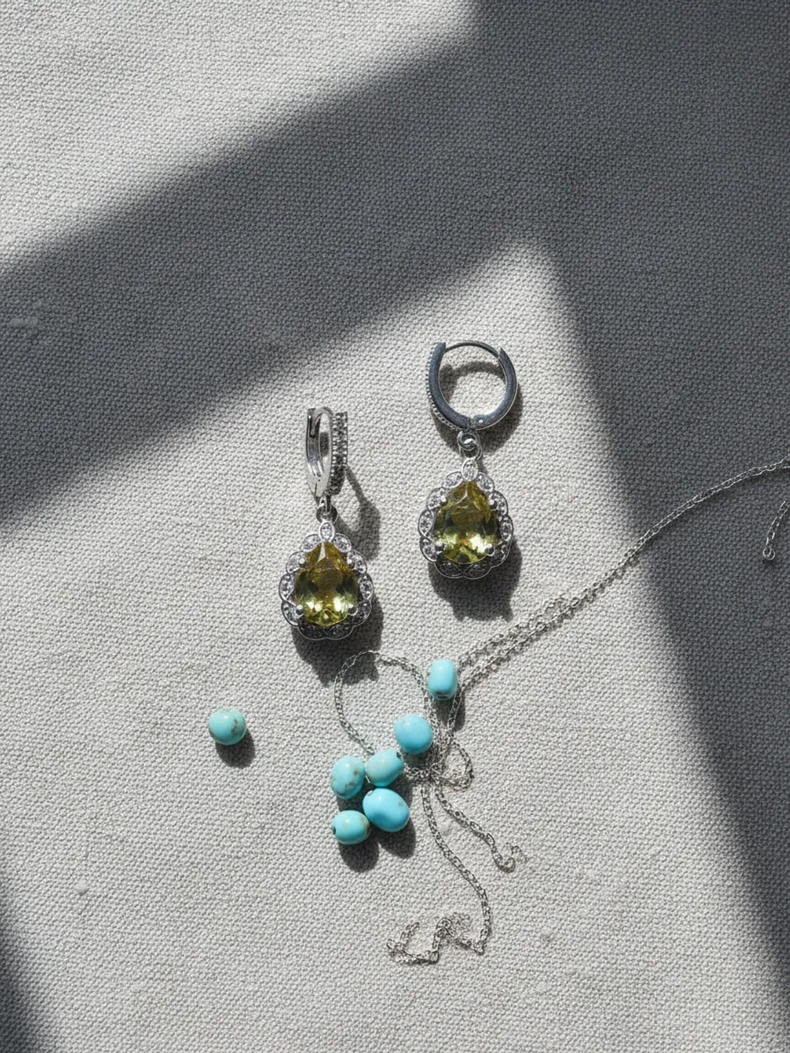 Aretes Con Piedra Turca Que Cambia De Color 1
