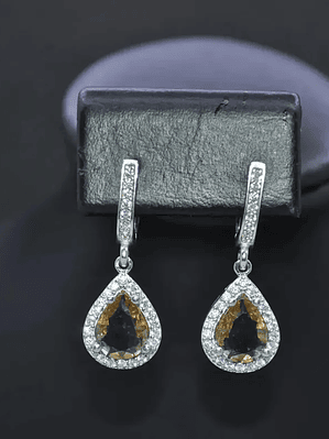 Aretes En Forma De Gota Con Piedra Sultanita