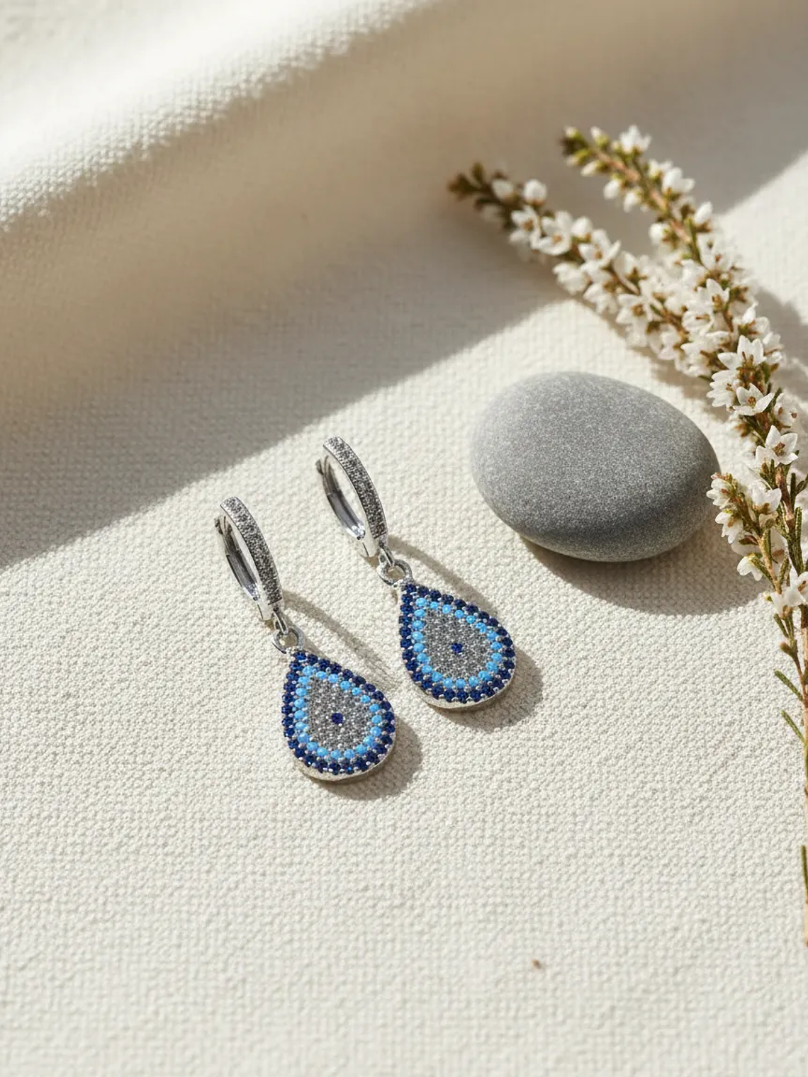 Aretes En Forma De Gota Con Ojo Turco 1