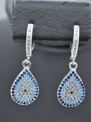 Aretes En Forma De Gota Con Ojo Turco