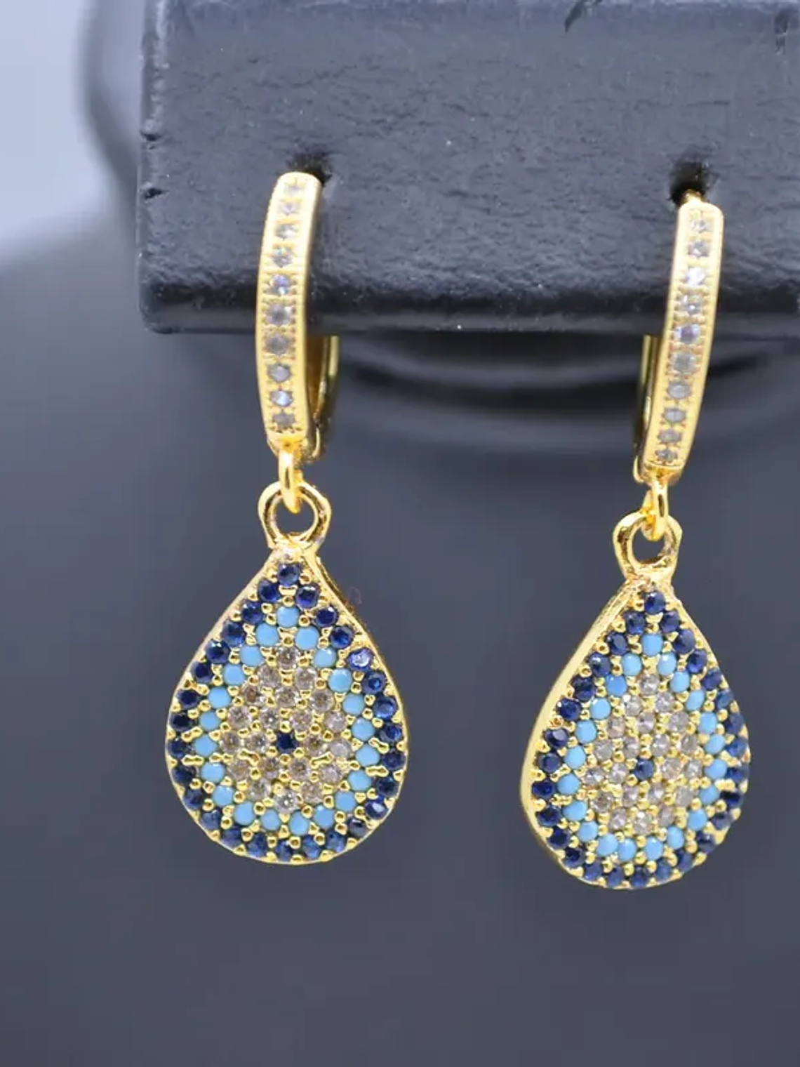 Aretes En Forma De Gota Con Ojo Turco 5