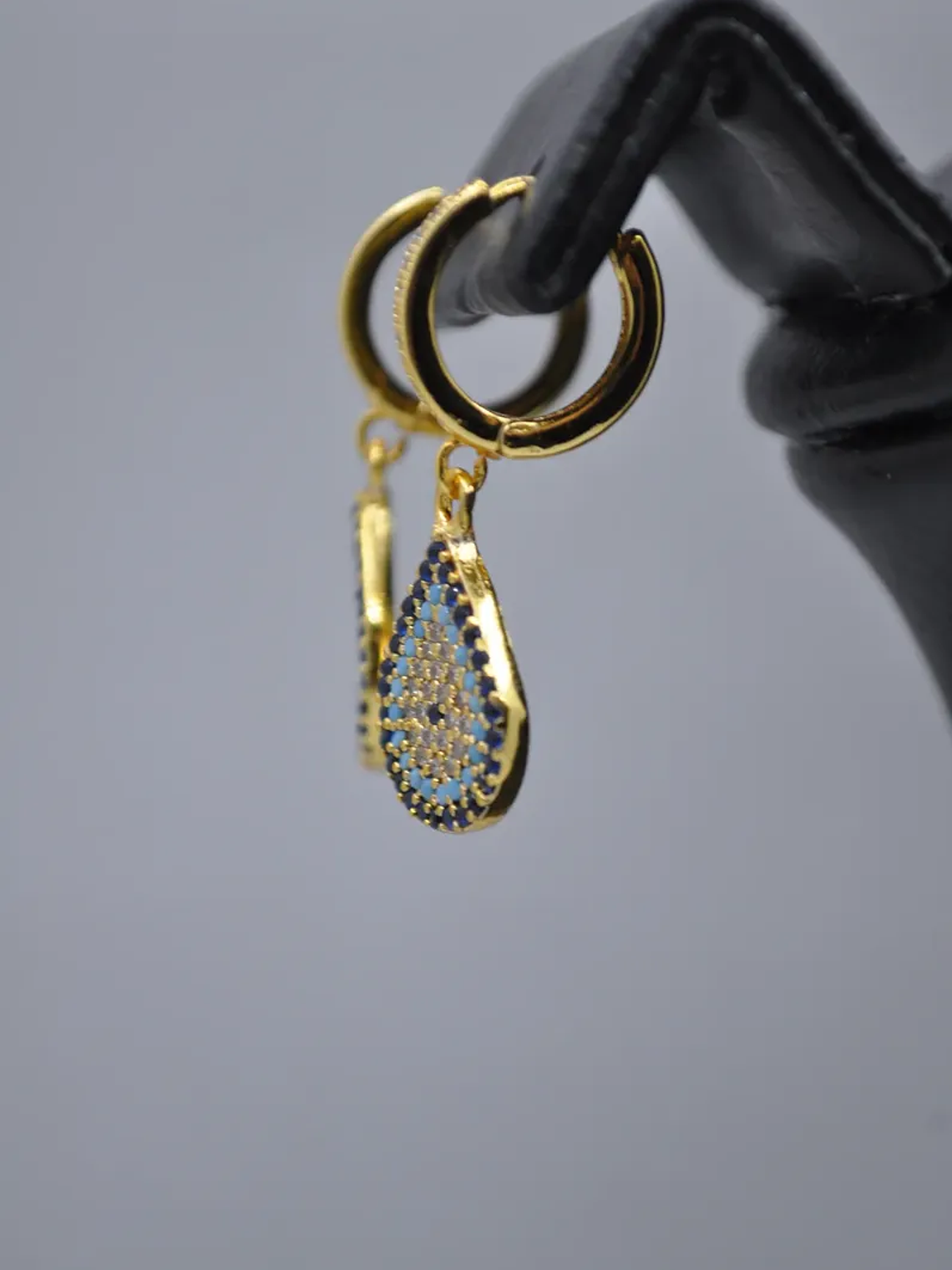 Aretes En Forma De Gota Con Ojo Turco 6