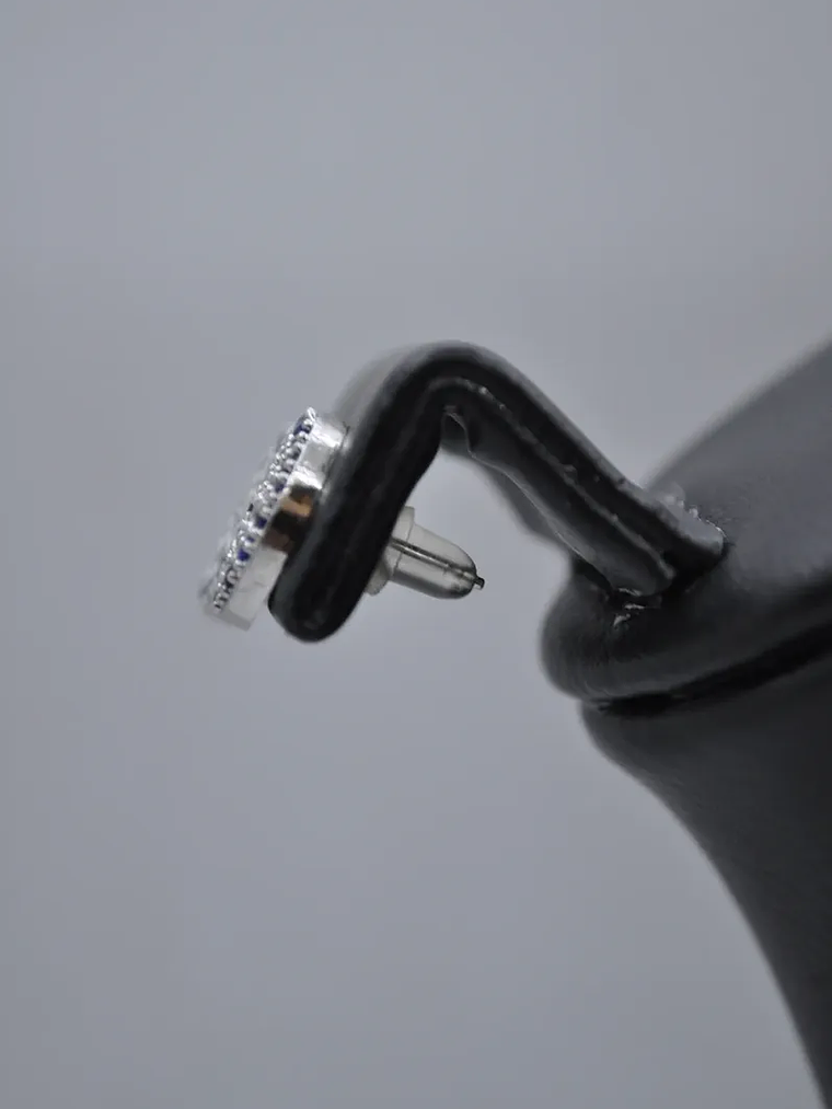 Aretes De Ojo Turco Con Circones Azules 3