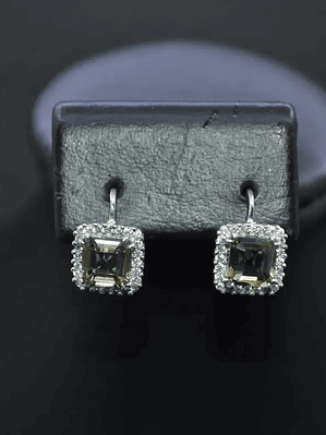Aretes Cuadrados Piedra Turca Sultanita Y Circones