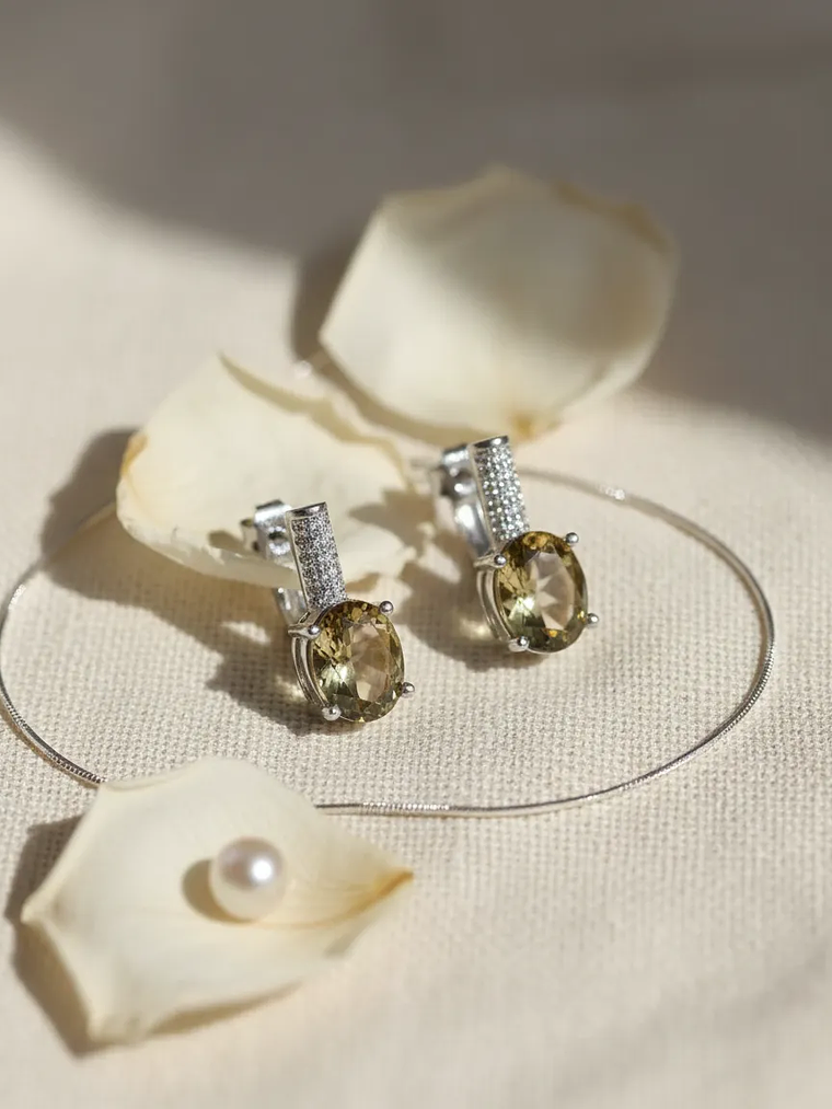 Aretes Ovalados con Circones y Sultanita 1