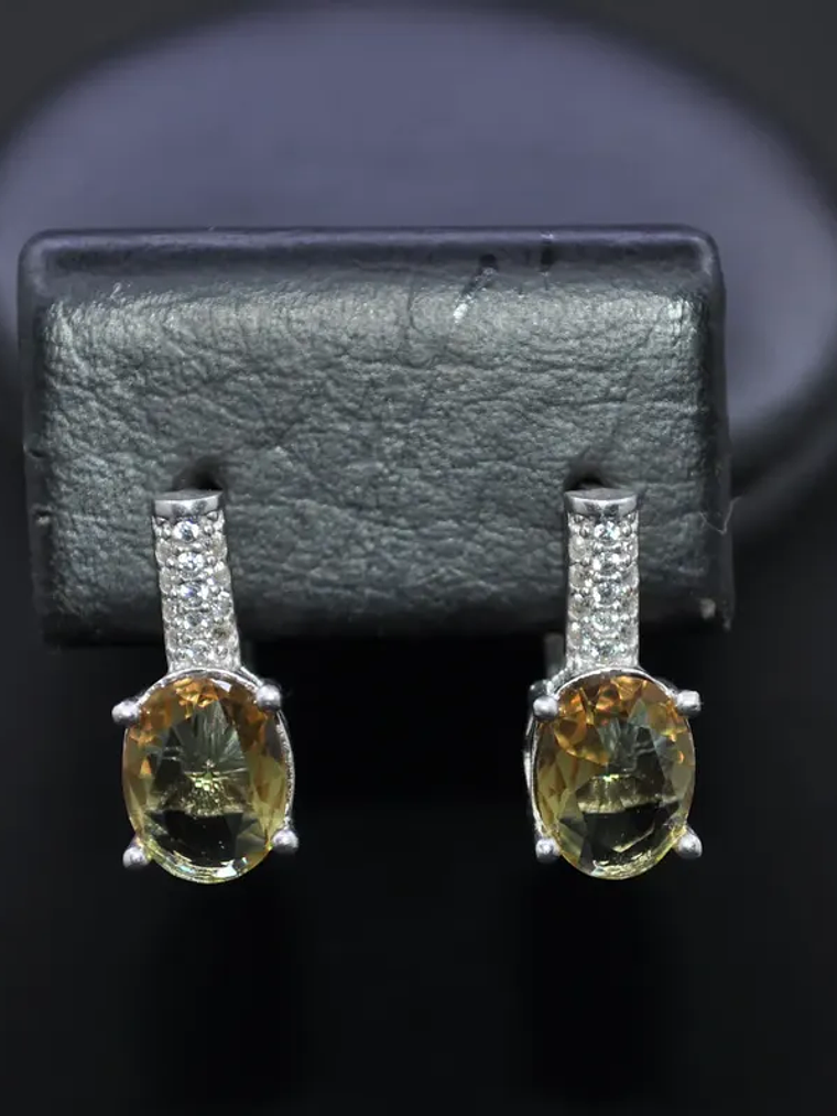 Aretes Ovalados con Circones y Sultanita 2