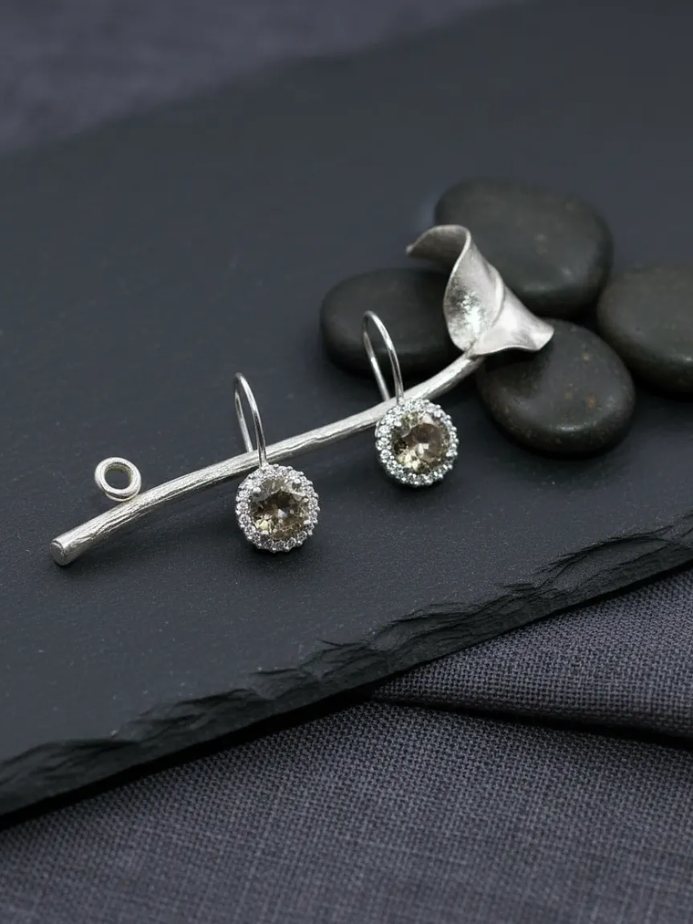 Aretes Redondos Con Circones Alrededor Sultanita 1