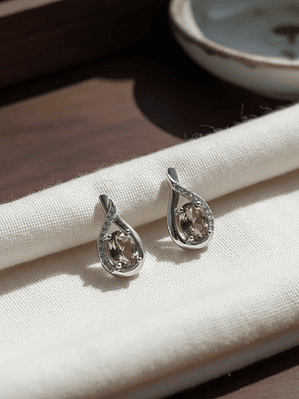 Aretes Forma Gota Con Circones Alrededor Y Sultanita