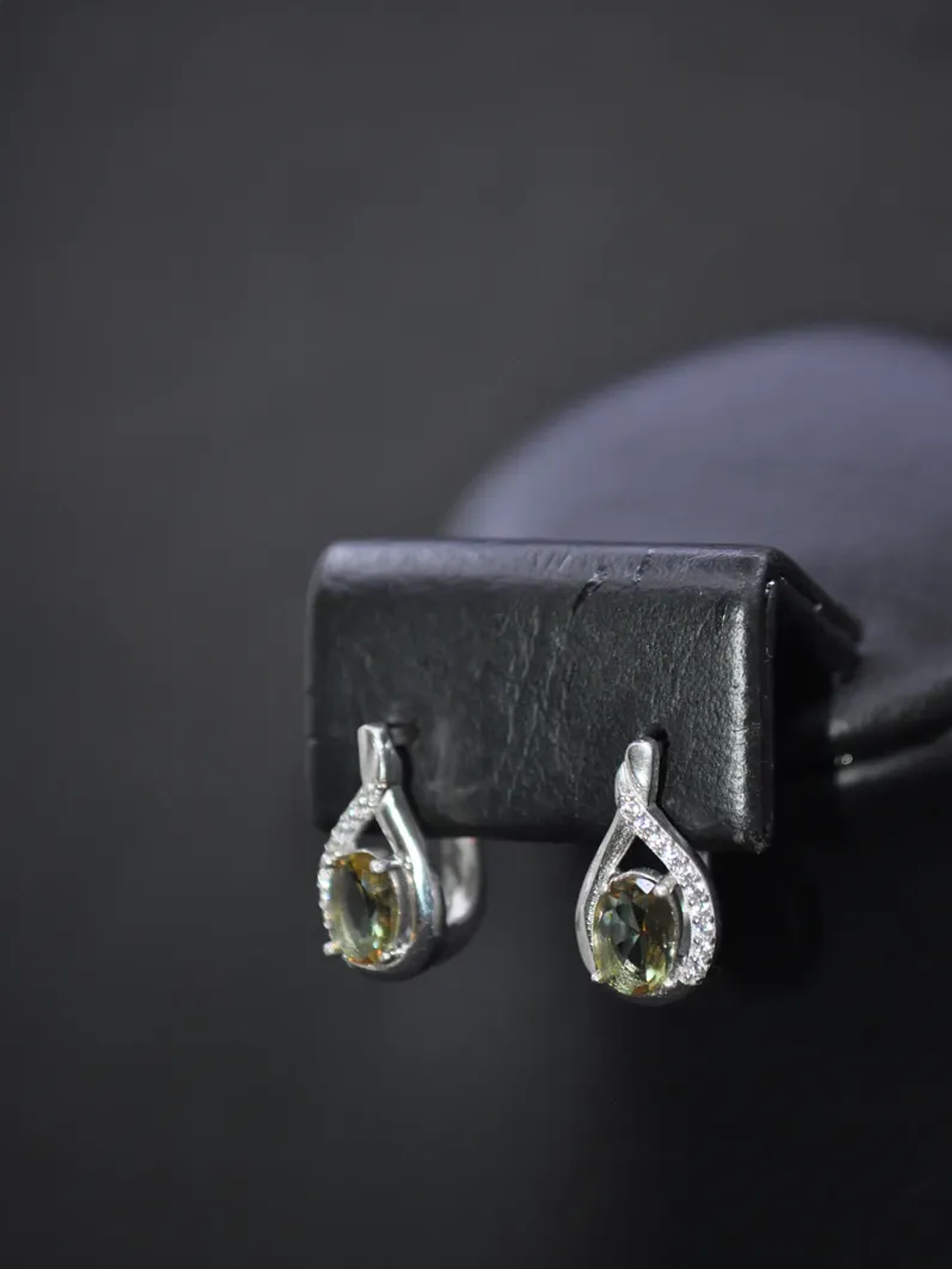 Aretes Forma Gota Con Circones Alrededor Y Sultanita 3