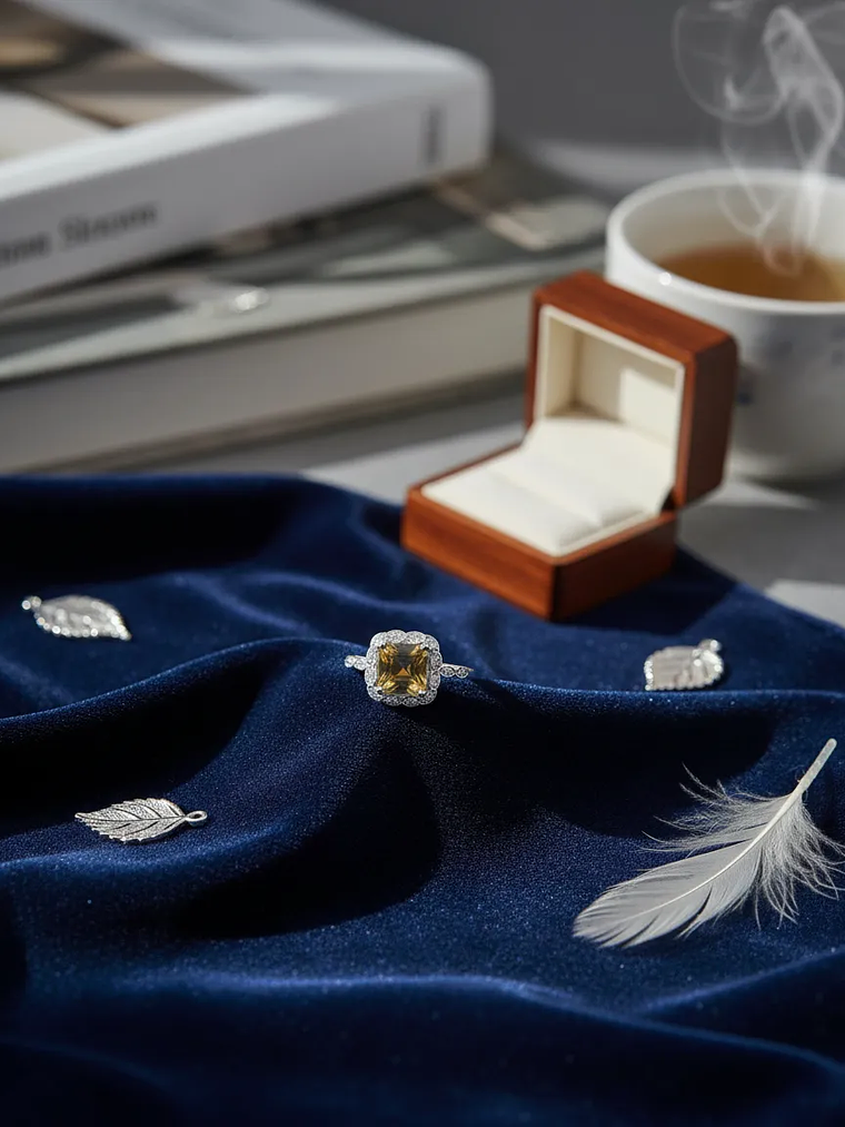 Precioso Anillo Cuadrado Con Sultanita Y Circones En Plata 1