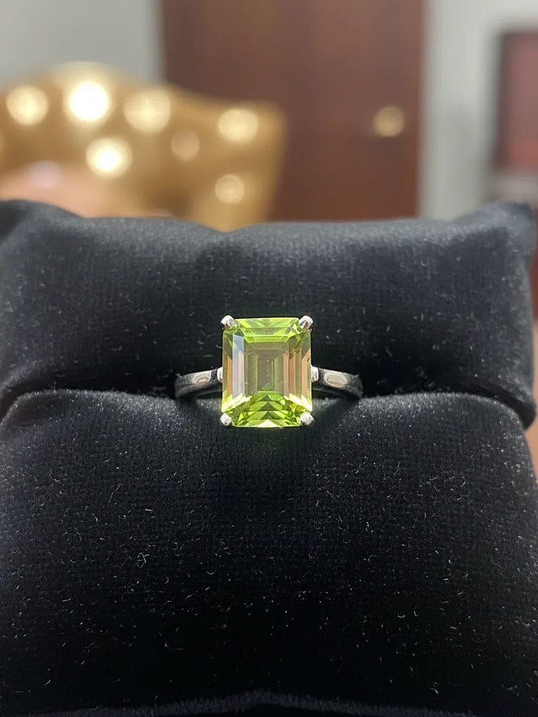 Anillo Con Piedra Sultanita Rectangular 2