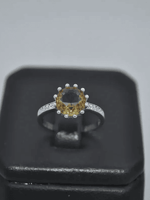 Precioso Anillo En Plata Con Piedra Sultanita