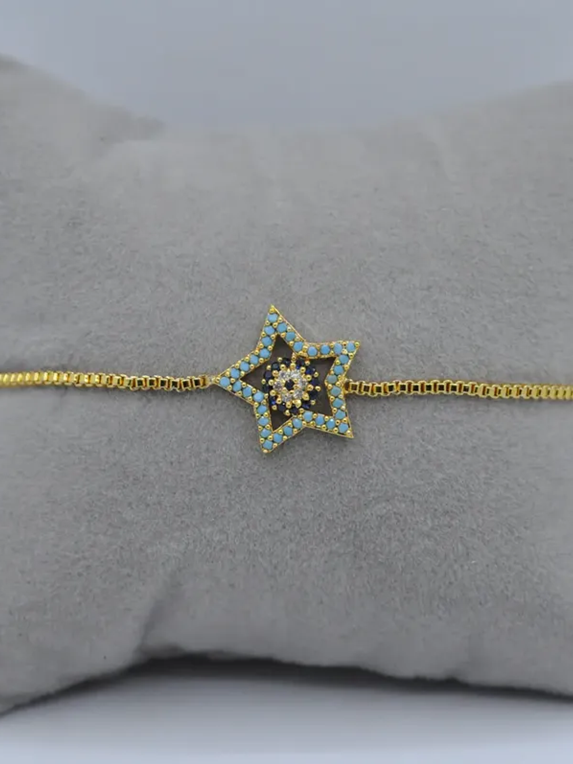 Pulsera Delicada Con Forma De Estrella Y Ojo Ajustable 2