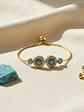 Pulsera De Ojos Turcos Ajustable Con Circones Mujer - Miniatura 5