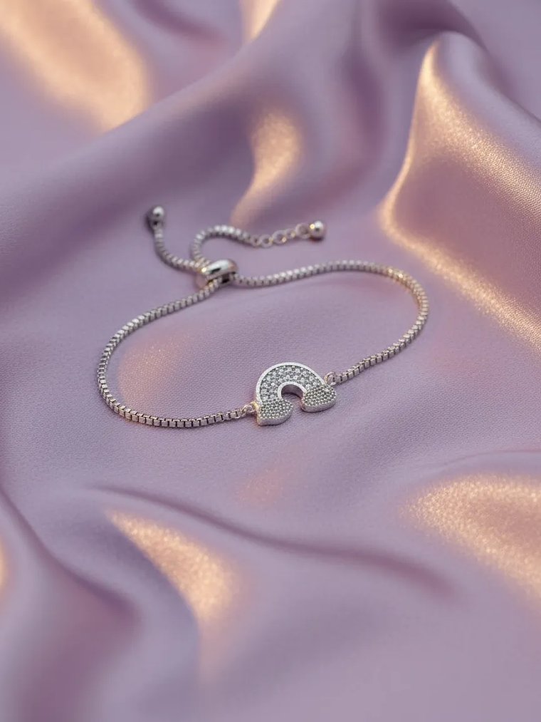 Pulsera Delicada Con Forma De Arcoiris Ajustable 5