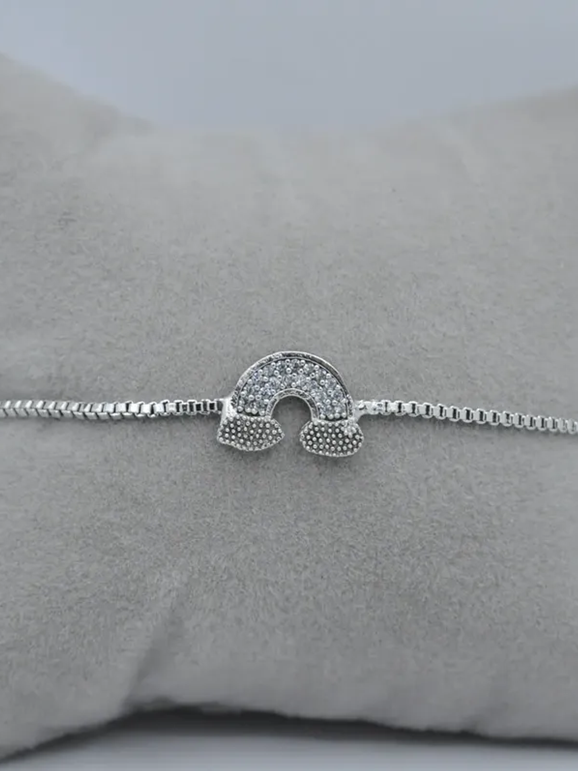 Pulsera Delicada Con Forma De Arcoiris Ajustable 6