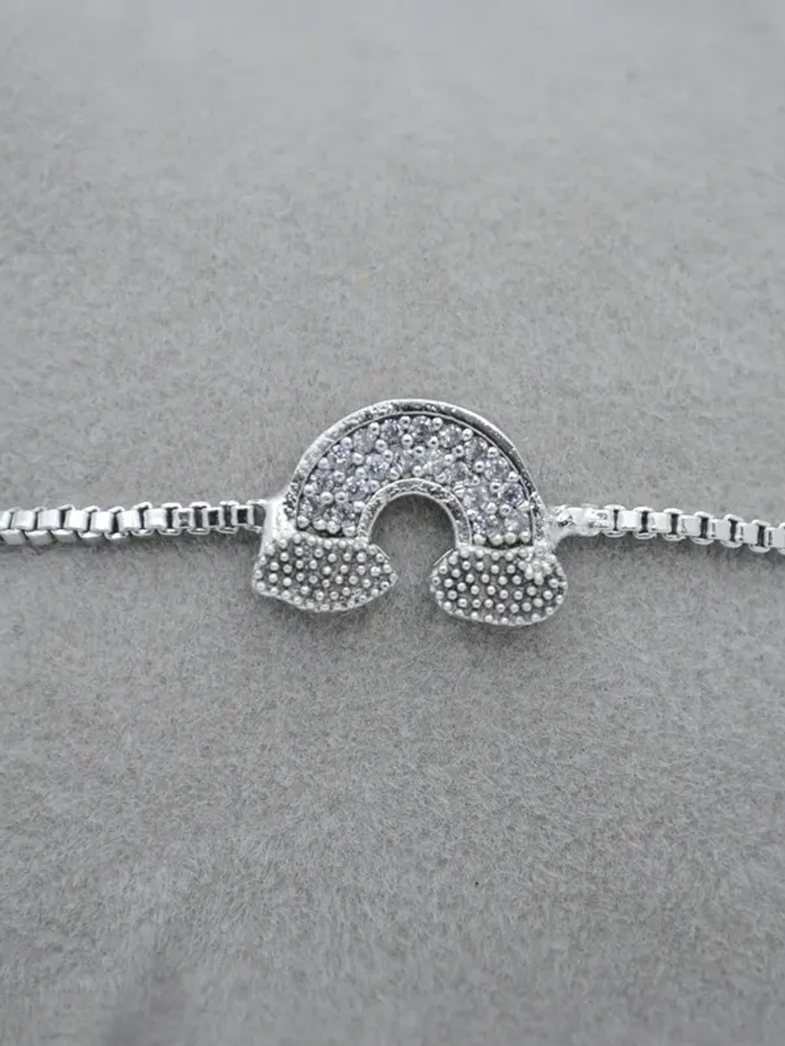 Pulsera Delicada Con Forma De Arcoiris Ajustable 7