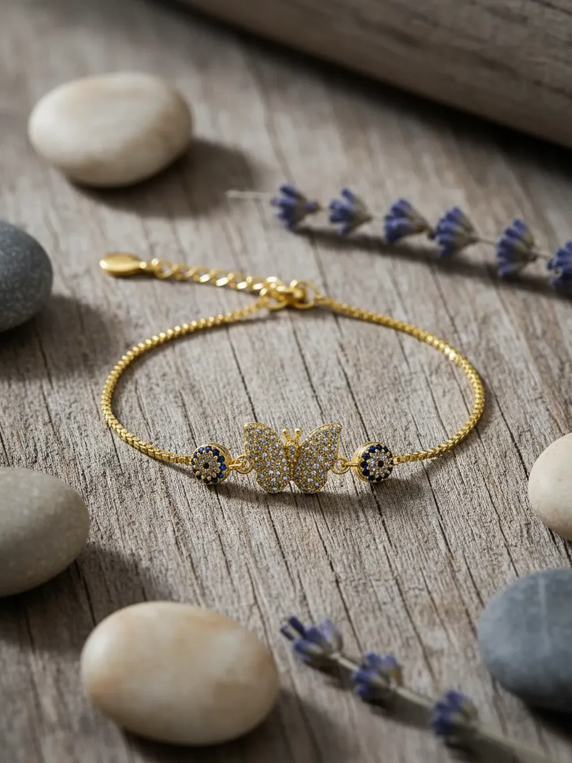 Pulsera De Mariposa Con Ojo Turco 1