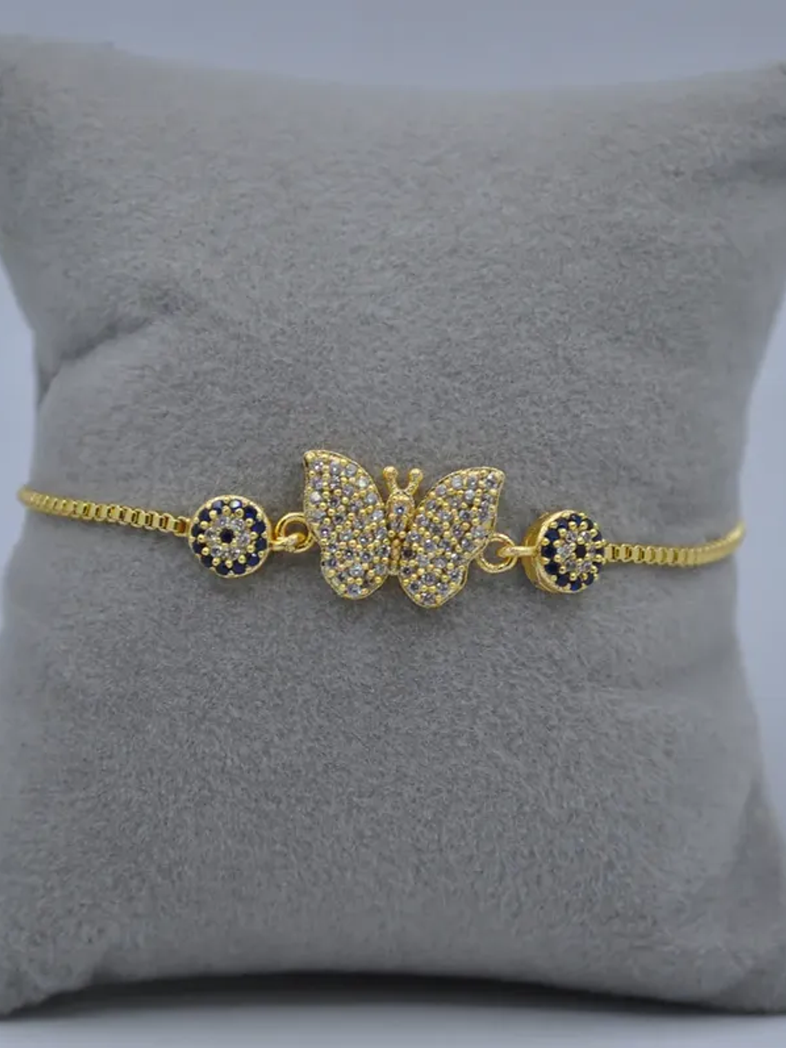 Pulsera De Mariposa Con Ojo Turco 2