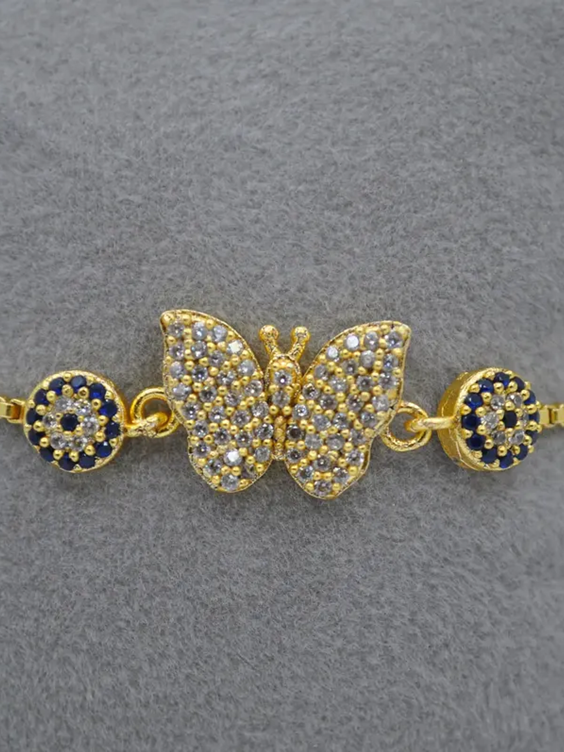 Pulsera De Mariposa Con Ojo Turco 3