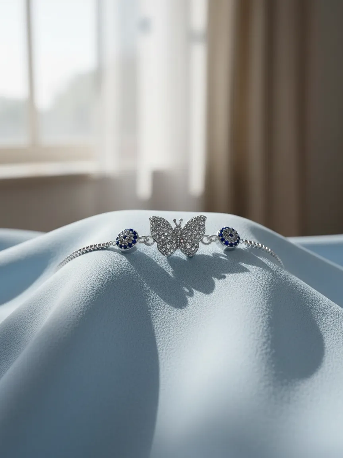 Pulsera De Mariposa Con Ojo Turco 5