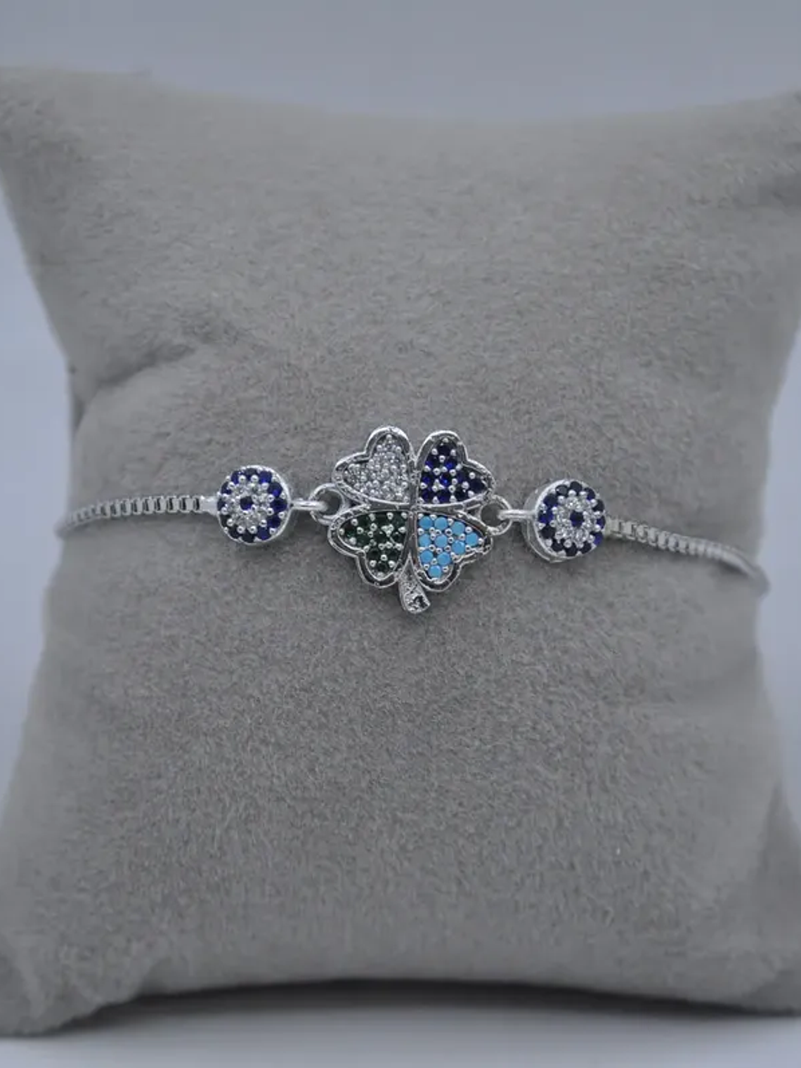 Pulsera De Trébol De La Suerte Con Circones Colores 6