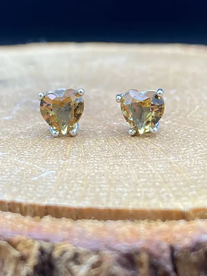Aretes de Corazón De Sultanita Piedra Turca