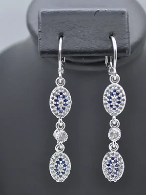 Aretes Colgantes Largos Con Ojos Turcos