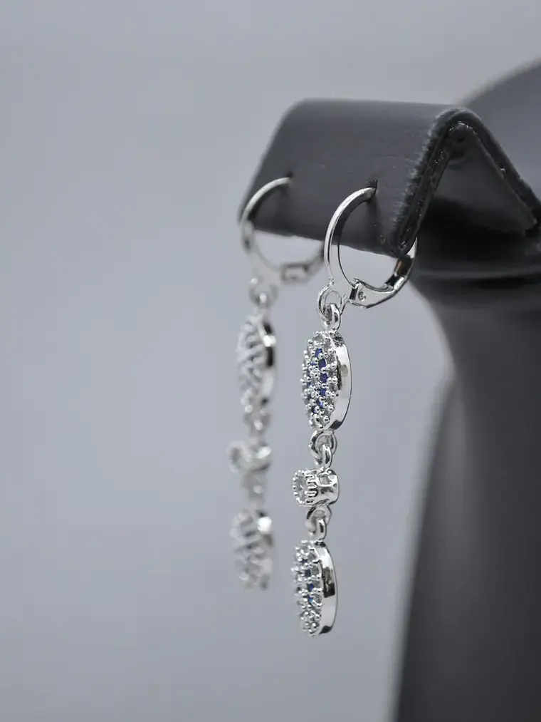 Aretes Colgantes Largos Con Ojos Turcos 3