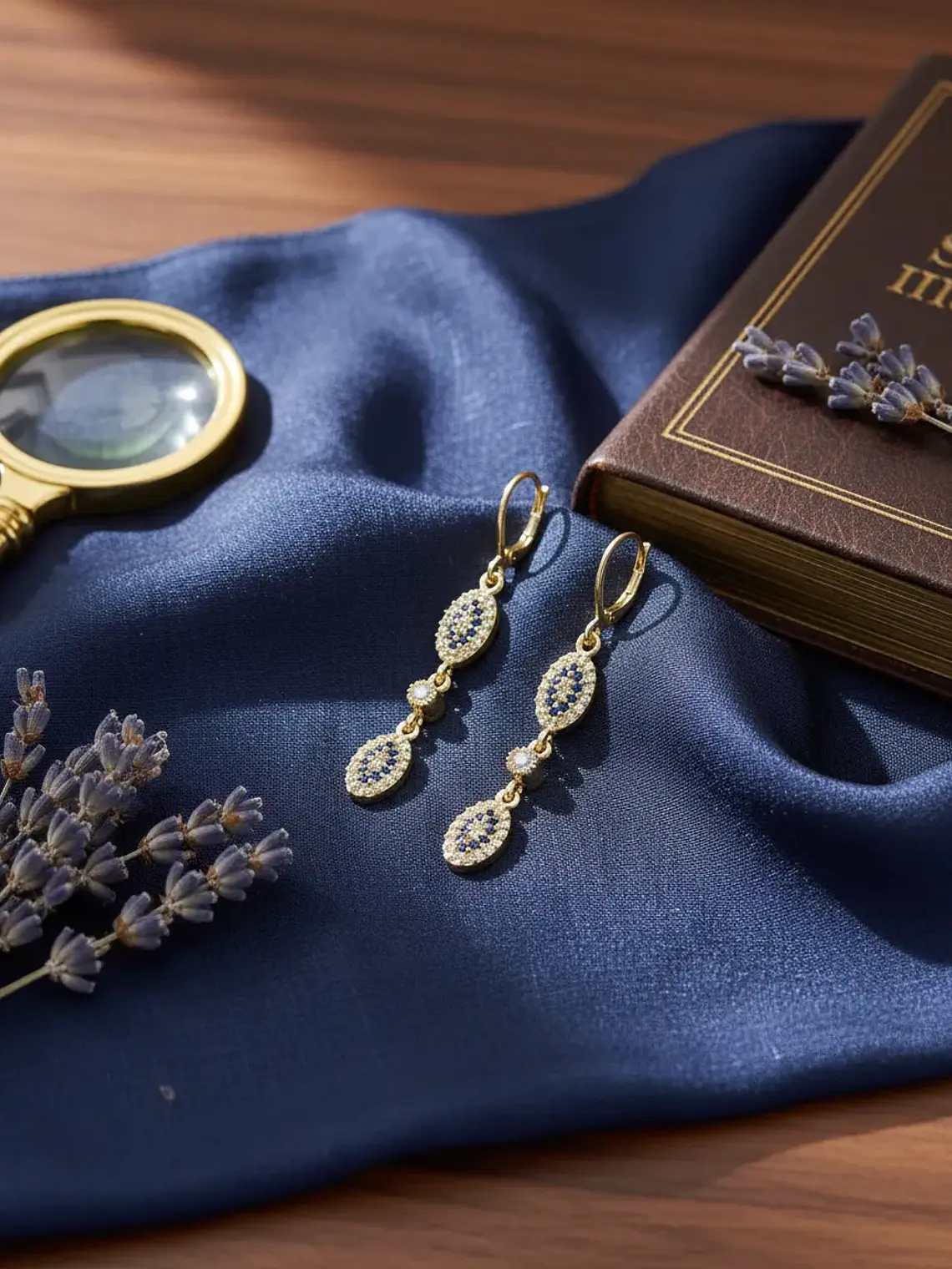 Aretes Colgantes Largos Con Ojos Turcos 4