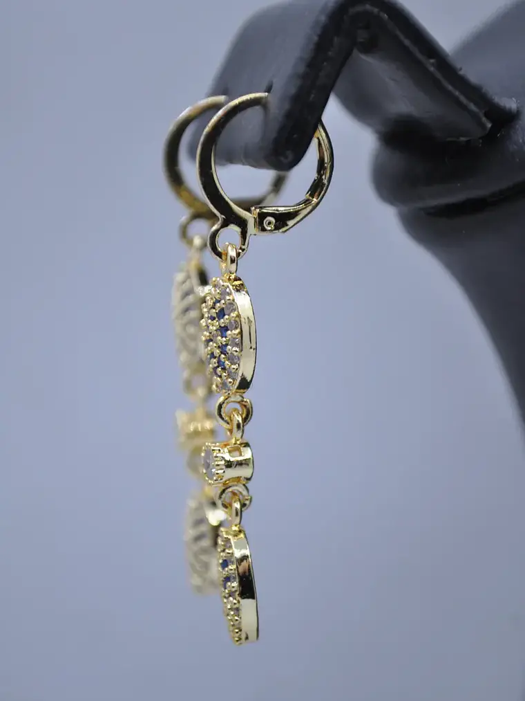 Aretes Colgantes Largos Con Ojos Turcos 6