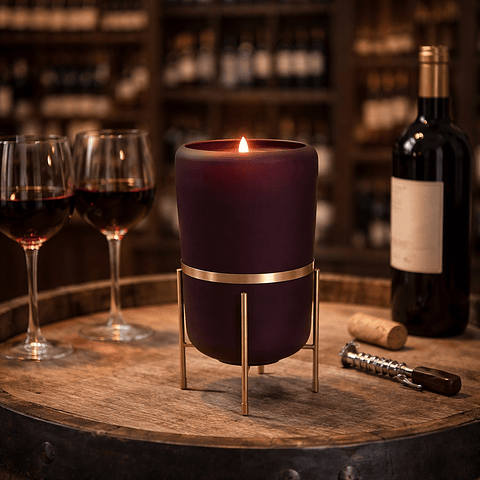 Castiçal Vidro Fosco - Vinae