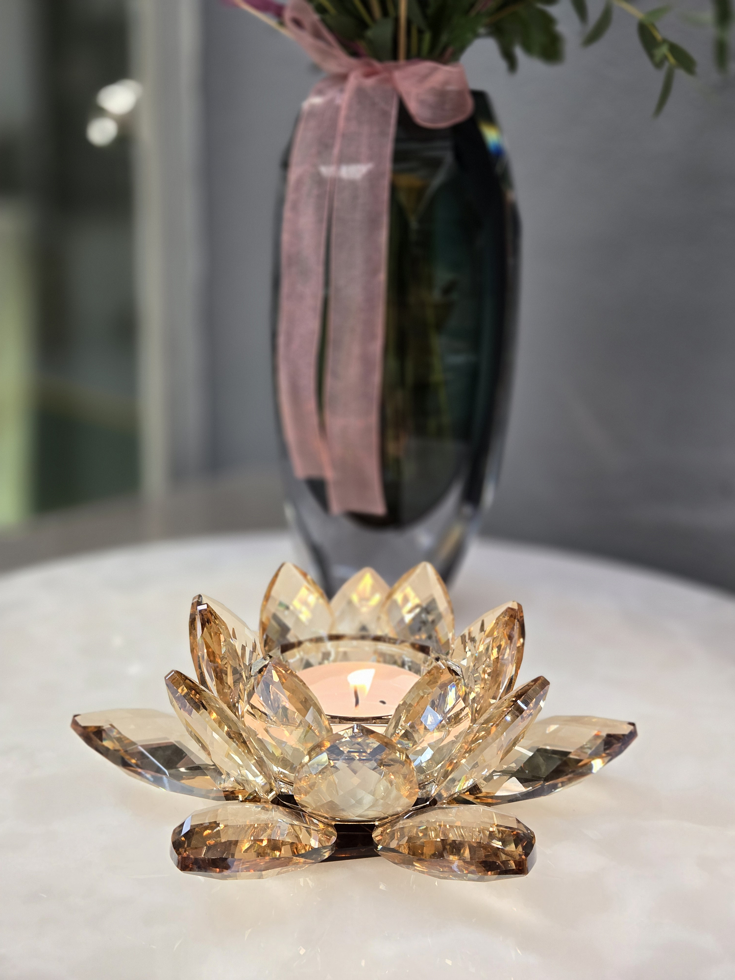 Castiçal em Cristal - Aurelux 2