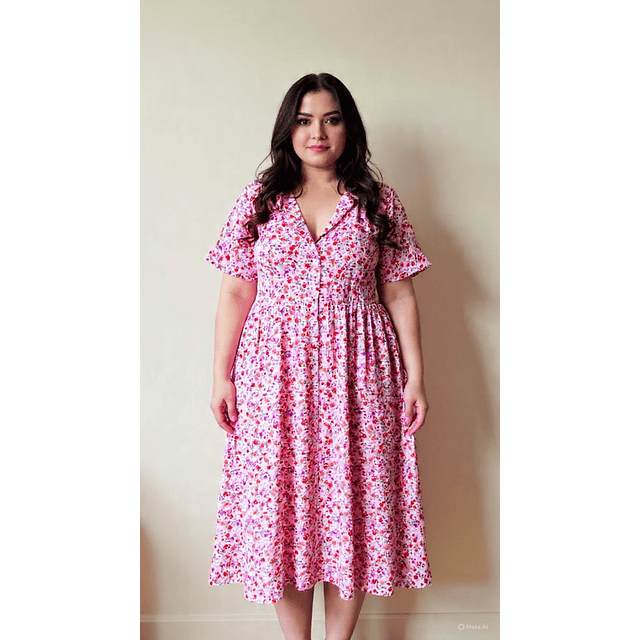 Vestido Rosa Talla XXL  1