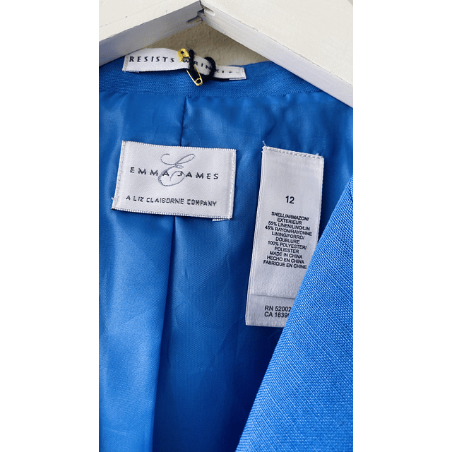 Blazer Lino Rayon Talla L  3
