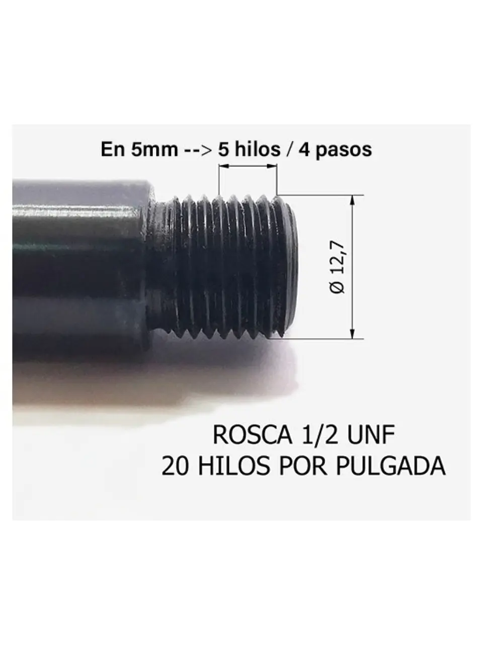 Supresor Freno de aire 1/2 20UNF Hilo Metalico 3