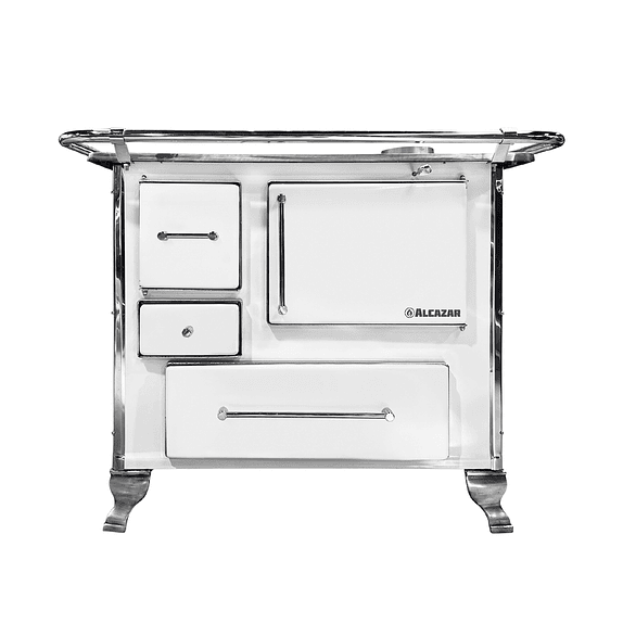 Cocina a Leña Llaima Mueble 90 Blanca 1