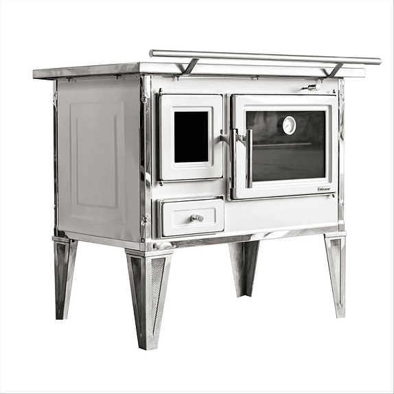 Cocina a Leña Calbuco L80  Blanca 7