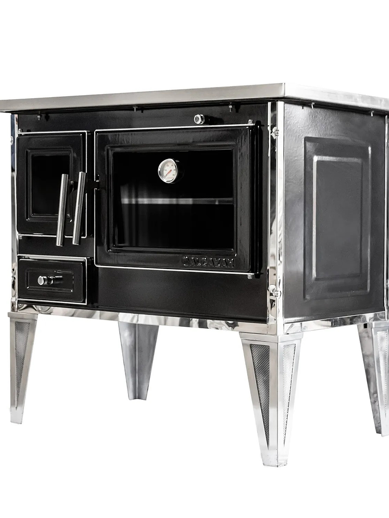 Cocina a Leña Calbuco L90 Negra  5