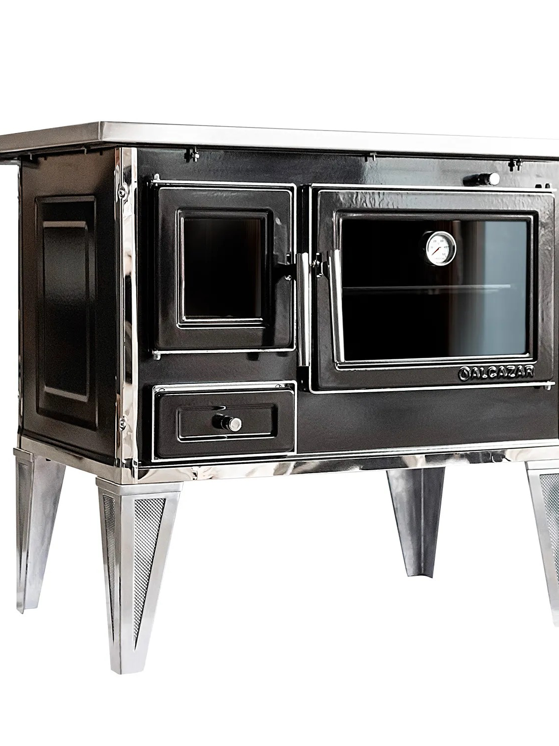 Cocina a Leña Calbuco L90 Negra  6