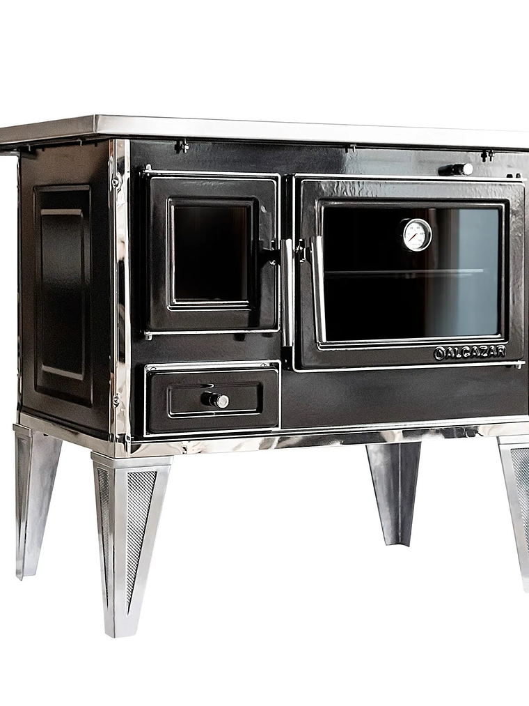 Cocina a Leña Calbuco L90 Negra  6