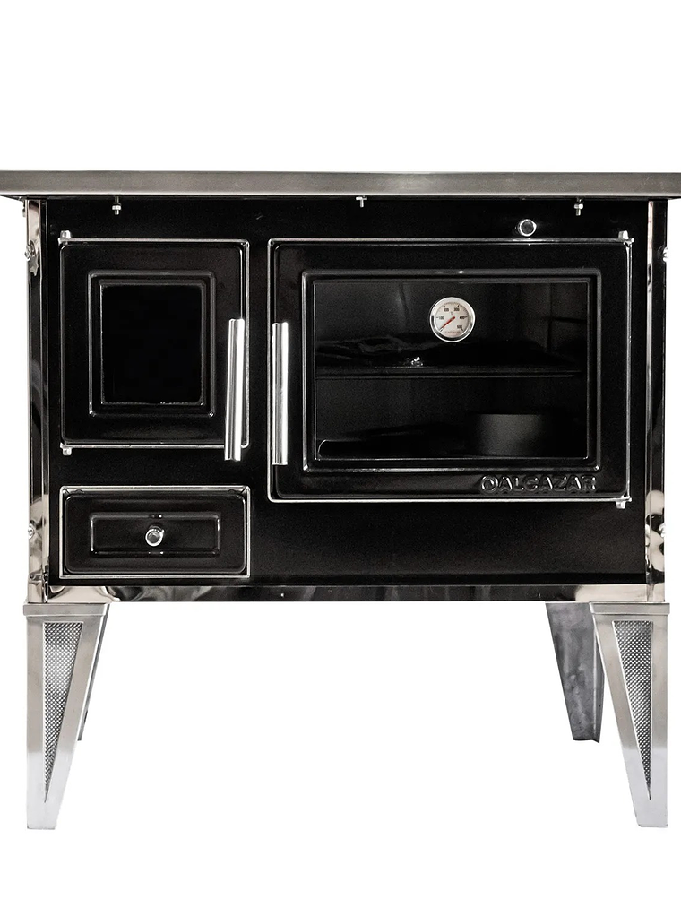 Cocina a Leña Calbuco L90 Negra  2