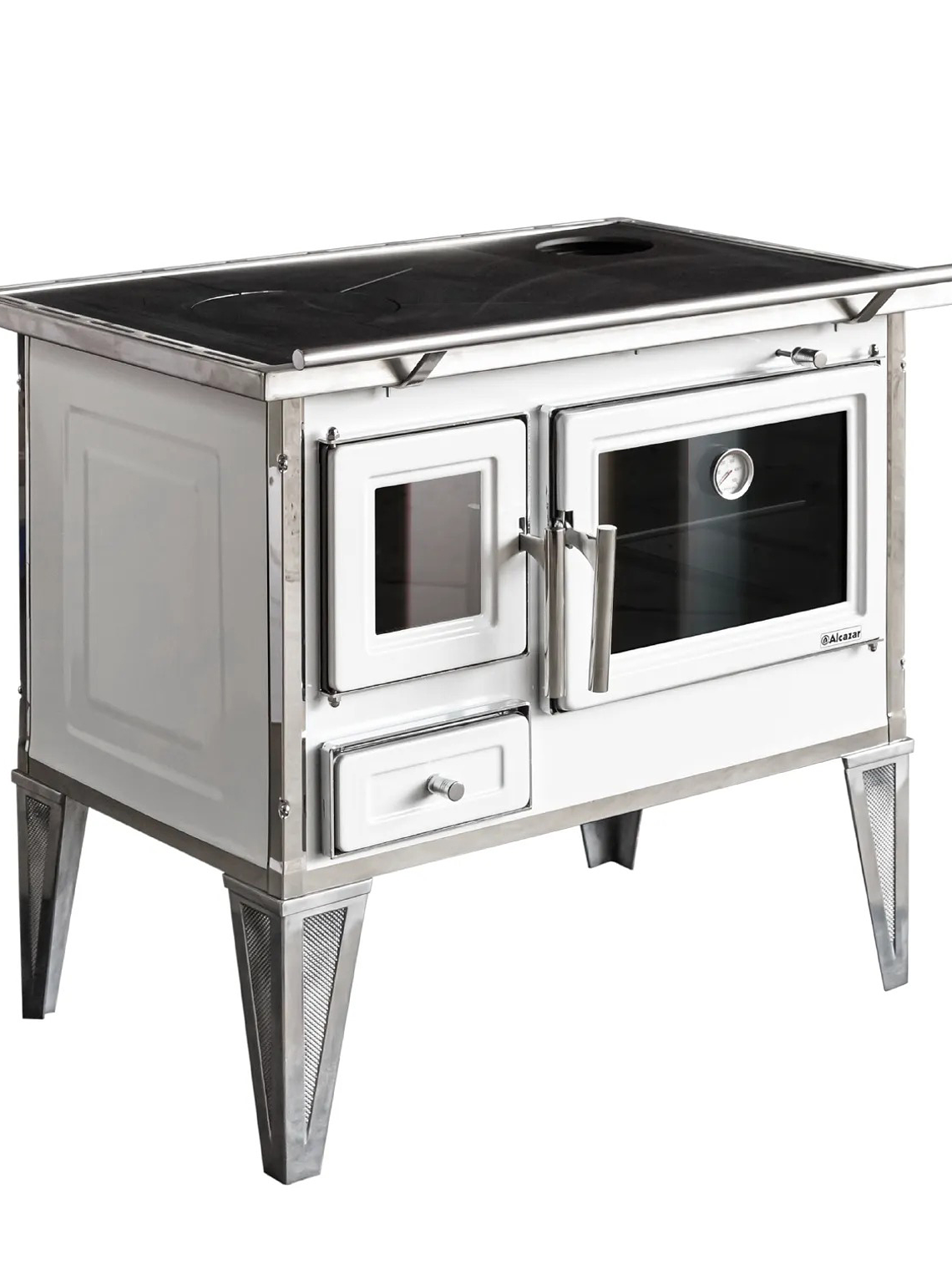 Cocina a Leña Calbuco L90 Blanca 5