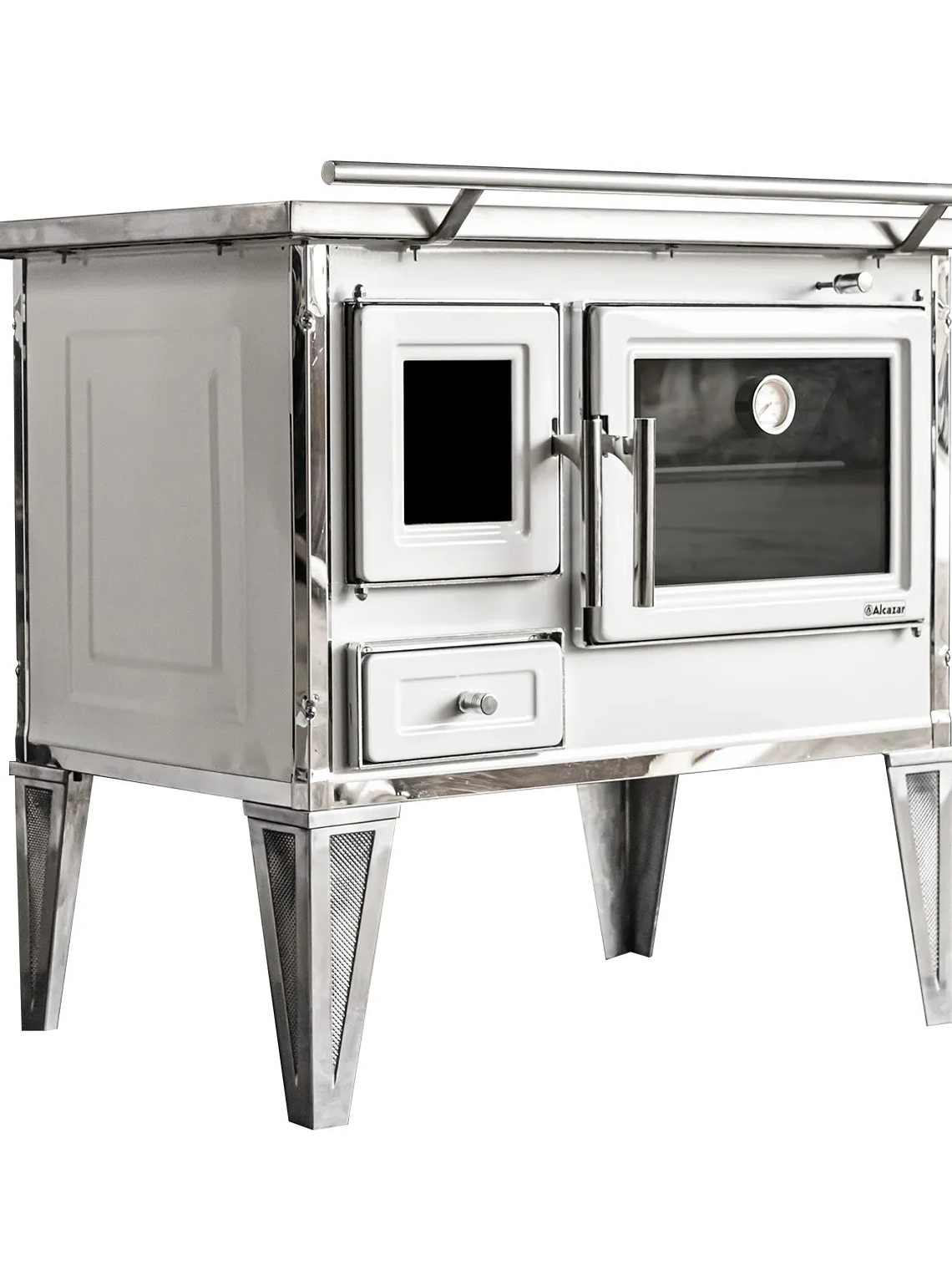 Cocina a Leña Calbuco L90 Blanca 7