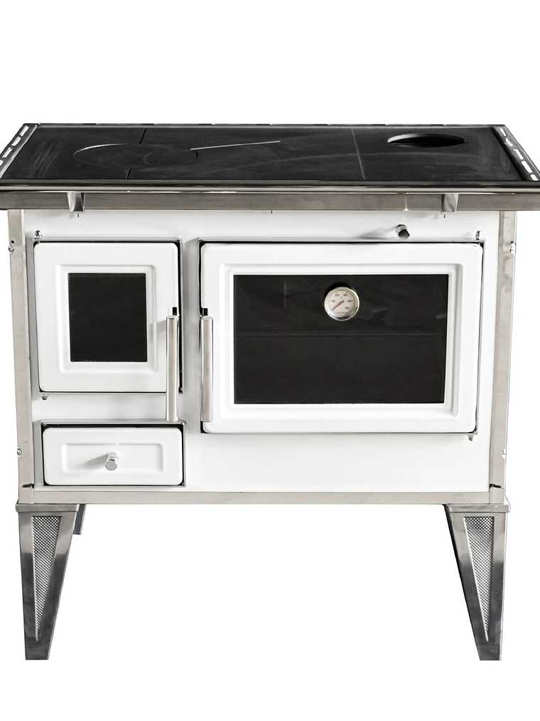 Cocina a Leña Calbuco L90 Blanca 4