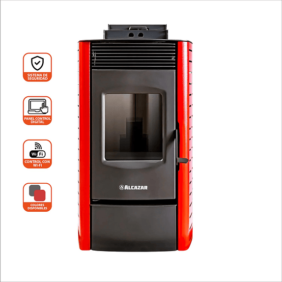 Estufa a Pellet P1800 Burdeo 3