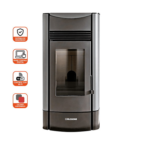 Estufa a Pellet P2000 Gris 3