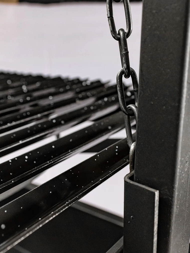 Pack Parrilla Lican +  Disco Enlozado + Encendedor de Carbón Alcázar  8