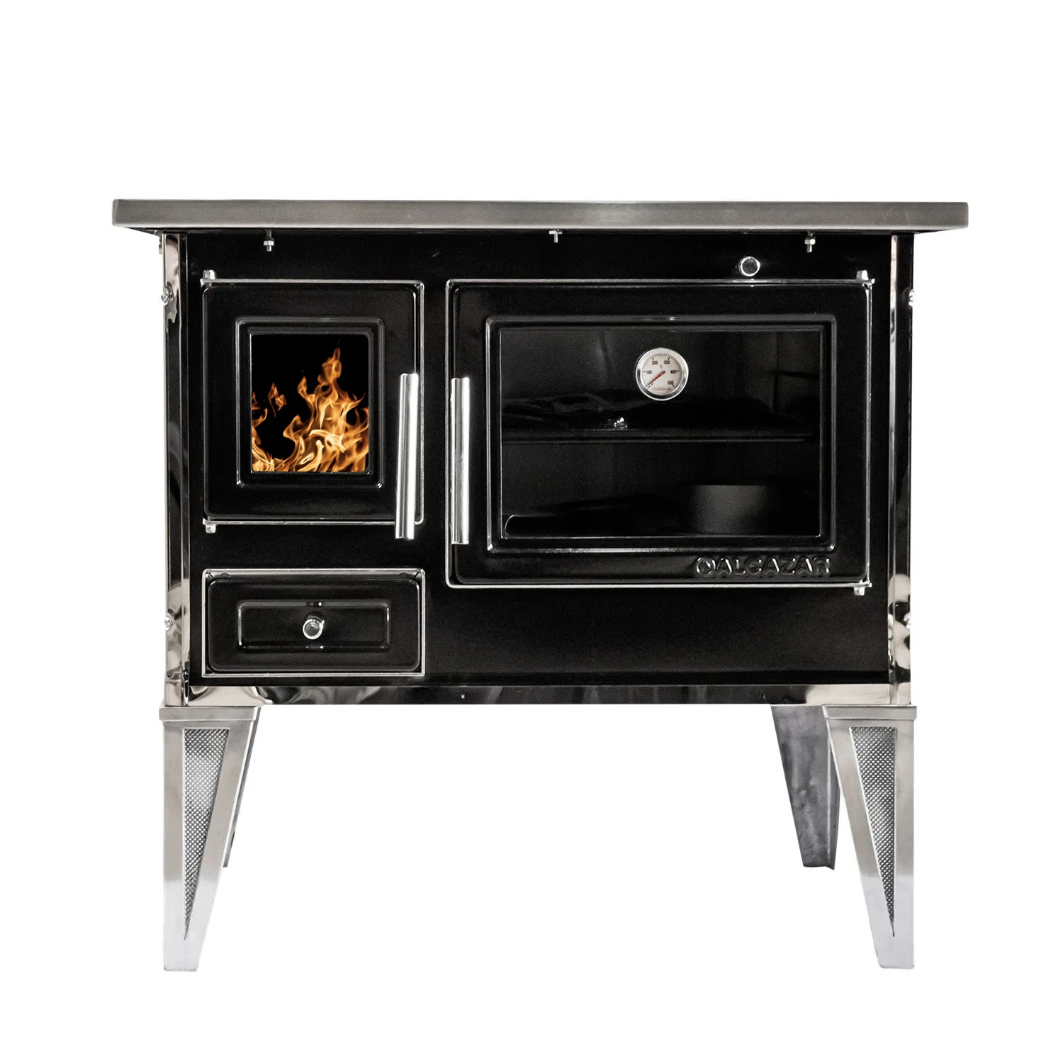 Decameron M.P.I. ブラックメタル black l Cocina a Leña Calbuco L90 Negra