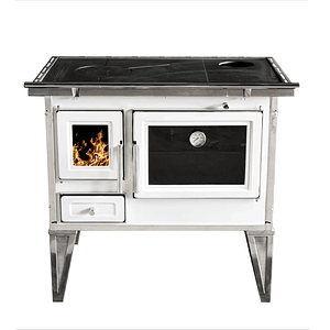 Cocina a Leña Calbuco L80  Blanca